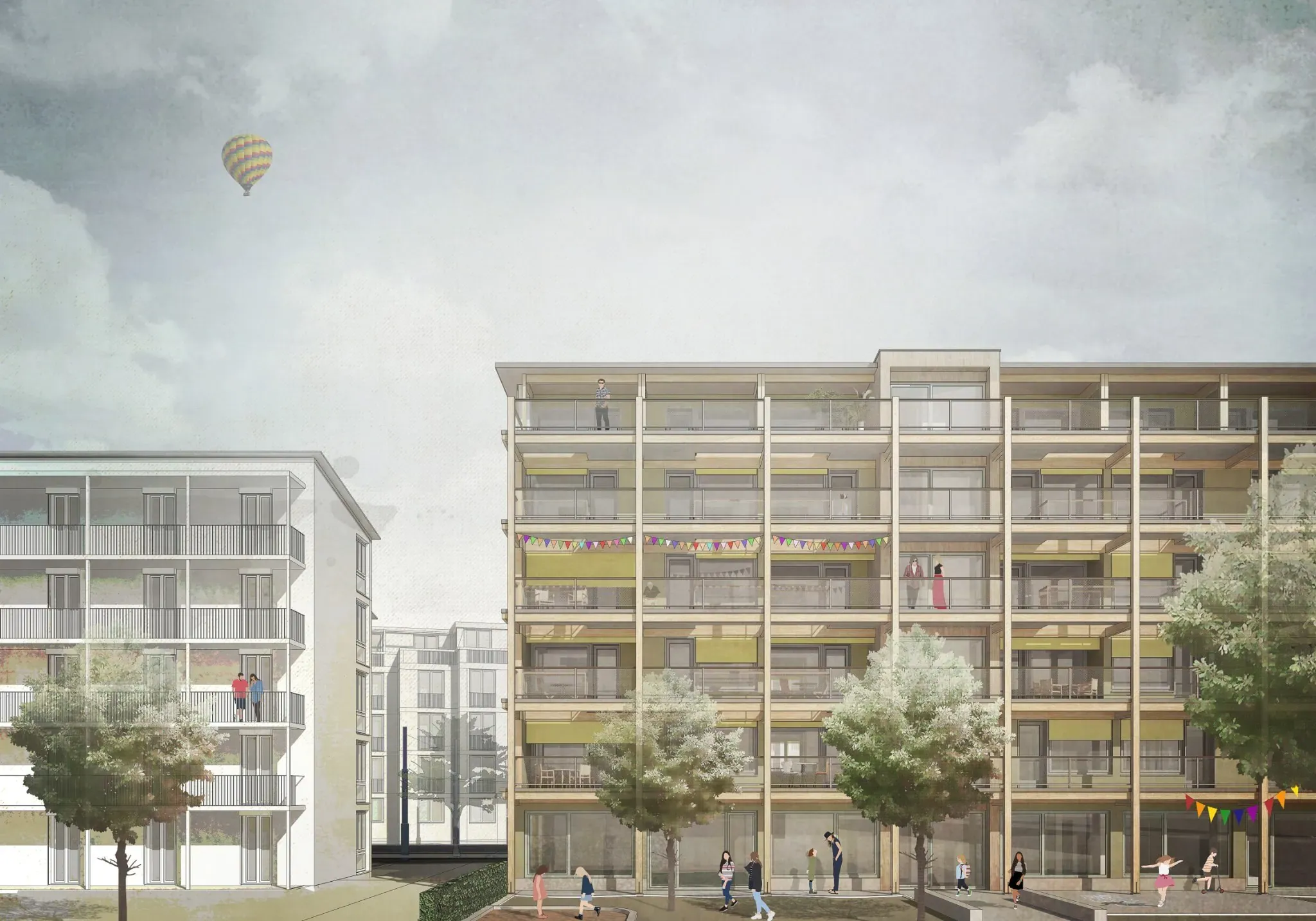 Sozialer Wohnungsbau Burgfeldstrasse Basel
